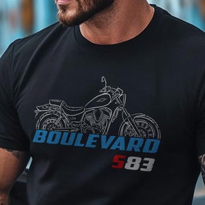 Suzuki Boulevard S83 Inspired T-Shirt - Motorcycle Tee Shirt for Riders