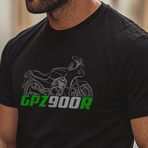 Kawasaki GPZ900R Inspired T-Shirt - Motorcycle Tee Shirt for Riders