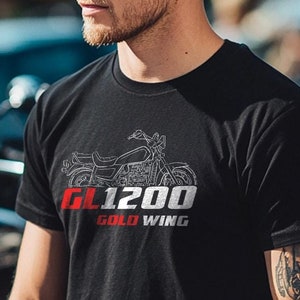 Honda GL 1200 Gold Wing Inspired T-Shirt - Motorcycle Tee Shirt for Riders