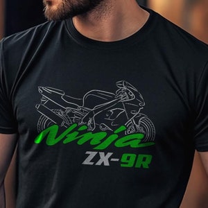 Kawasaki Ninja ZX-9R Inspired T-Shirt - Motorcycle Tee Shirt for Riders