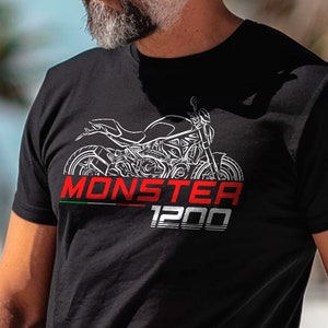 Ducati Monster 1200 Inspired T-Shirt - Motorcycle Tee Shirt for Riders