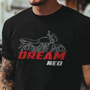 Honda Dream Neo Inspired T-Shirt - Motorcycle Tee Shirt for Riders