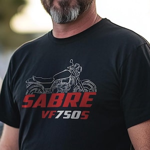 Honda VF 750S Sabre V45 Inspired T-Shirt - Motorcycle Tee Shirt