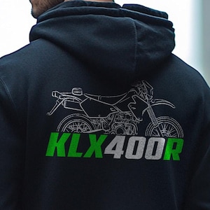 Kawasaki KLX400R Inspired Hoodie - Motorcycle Sweatshirt for Riders