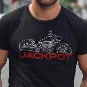 Victory Arlen Ness Jackpot T-Shirt - Motorcycle Tee Shirt for Bikers