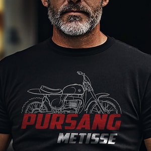Bultaco Pursang Metisse 250 1964 - 1968 Inspired T-Shirt - Motorcycle Tee Shirt for Riders