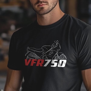 Honda VFR750 Inspired T-Shirt - Motorcycle Tee Shirt for Riders