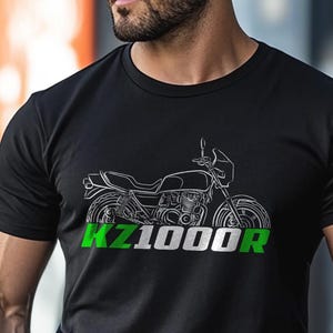 Kawasaki KZ1000R Eddie Lawson Replica 1981 - 1984 Inspired T-Shirt - Motorcycle Tee Shirt for Riders