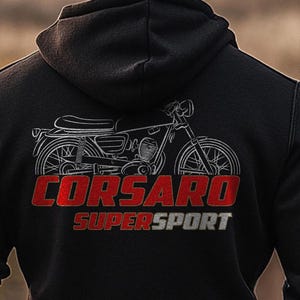 Moto Morini Corsaro Supersport 125 Inspired Hoodie - Motorcycle Sweatshirt for Riders