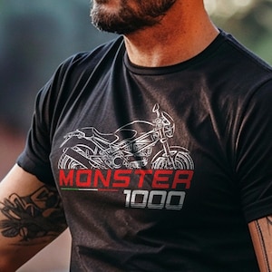 Ducati Monster 1000 Inspired T-Shirt - Motorcycle Tee Shirt for Riders