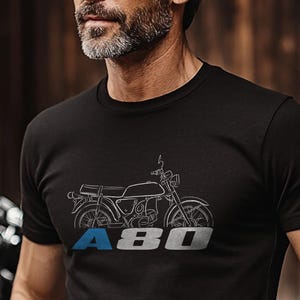 Suzuki A80 Inspired T-Shirt - Motorcycle Tee Shirt for Riders