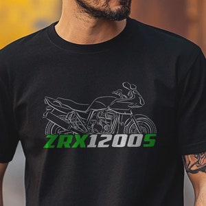 カワサキ ZRX1200S にインスパイアされた T シャツ - ライダーのためのバイク T シャツ