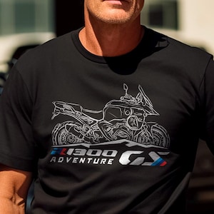 BMW R1300GS Adventure 2024-25 Inspired T-Shirt - Motorcycle Tee Shirt for Motorrad Riders