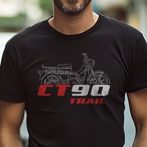 Tシャツ・カットソー HONDA MOTORCYCLE Anime CT 125 Short Sleeve Black Honda Trail 125 Shirt - Etsy