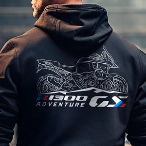 BMW R1300GS Adventure 2024-25 Inspired Hoodie - Motorcycle Sweatshirt for Motorrad Riders