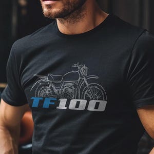 Suzuki TF100 1978 - 1981 Inspired T-Shirt - Motorcycle Tee Shirt for Riders
