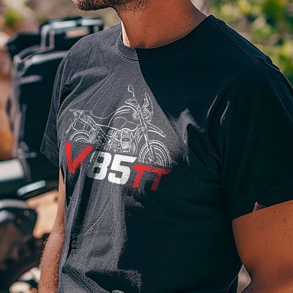 Moto Guzzi V85 TT T-Shirt - Motorcycle Tee Shirt for ADV Riders