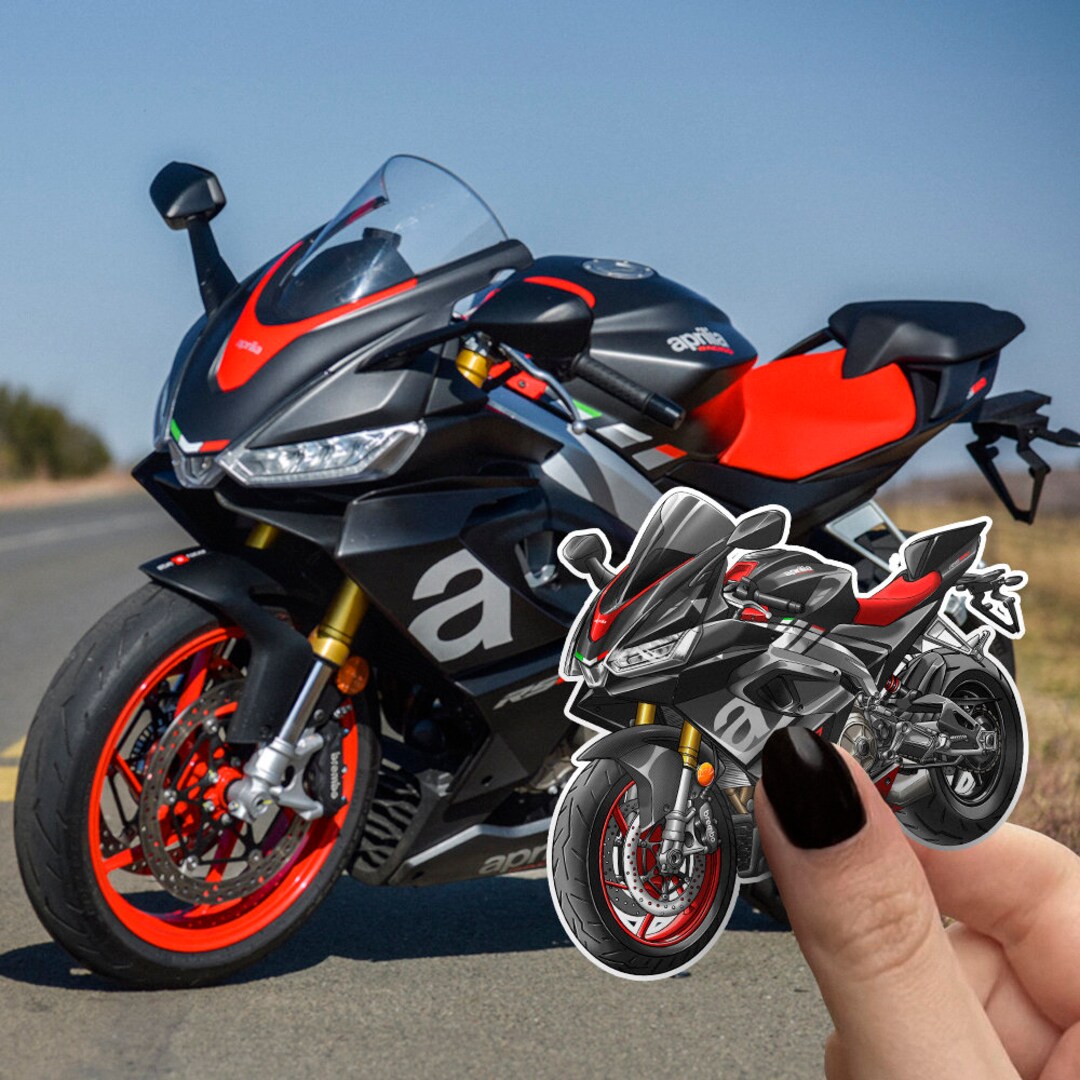 3D Resin Aufkleber Für Aprilia Tuono/RS 660 | Motorrad-Schutz Vor Kratzern | Made In Italy | Einfach Anzubringen