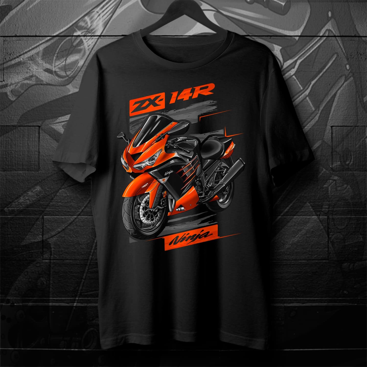 Kawasaki Ninja ZX-14R 2014-16 T-shirt - Motorcycle Tee Shirt