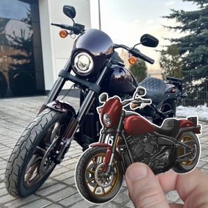 Harley Low Rider S Aufkleber - 3er-Set Biker Motorrad Aufkleber