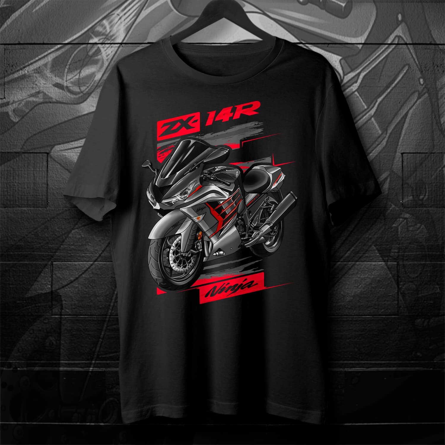 Kawasaki Ninja ZX-14R 2017-21 T-shirt - Motorcycle Tee Shirt