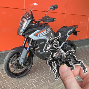 KTM 1290 Super Adventure Inspired Stickers - Set of 3 Motorcycle Decals