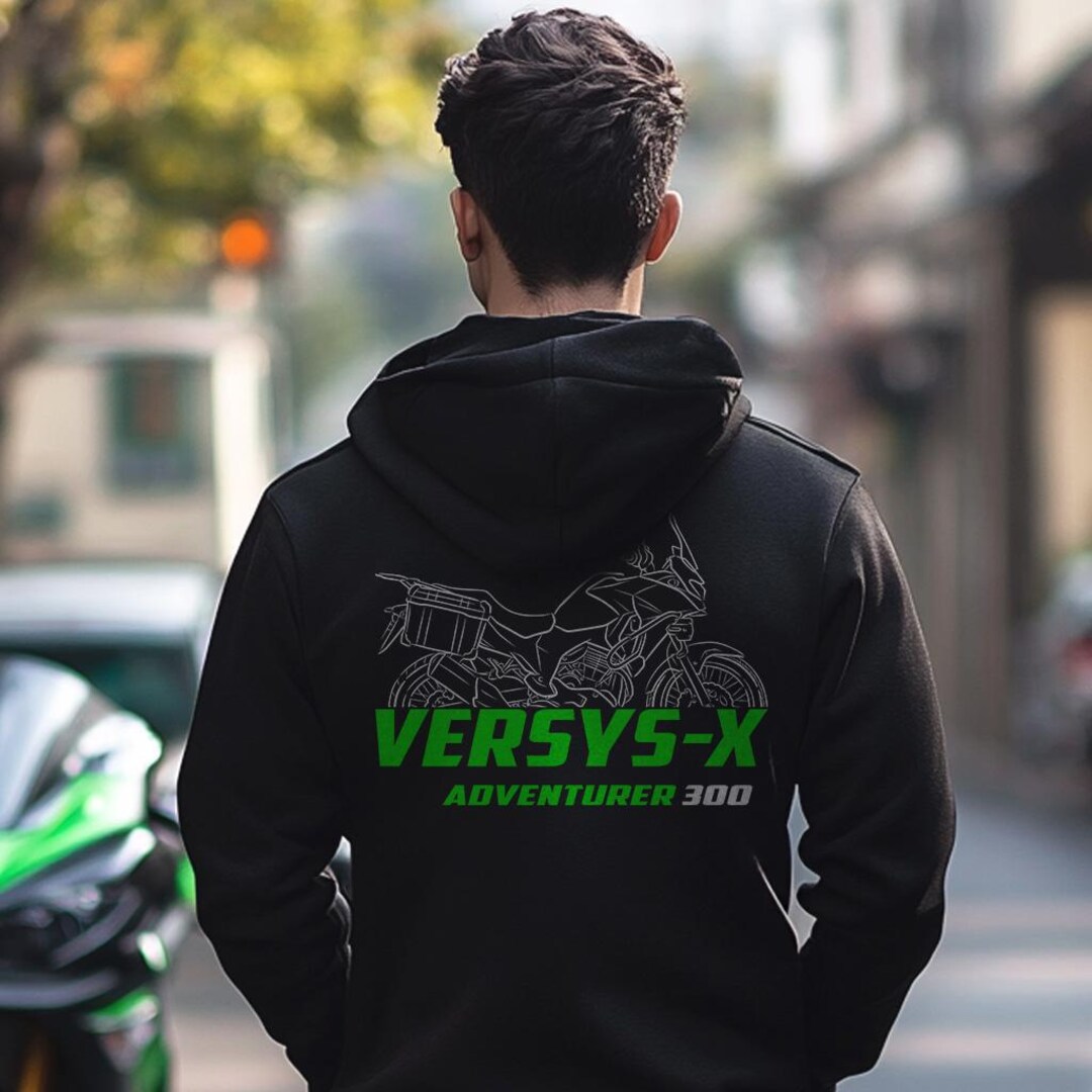 Kawasaki Versys-x Adventurer 300 Inspired Hoodie - Motorcycle