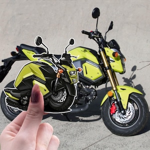 Honda Grom MSX125 Inspired Stickers - Set of 3 Motorcycle Decals