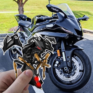 Yamaha YZF-R6 2020 Inspired Stickers - Set of 3 Motorcycle Decals for Rider
