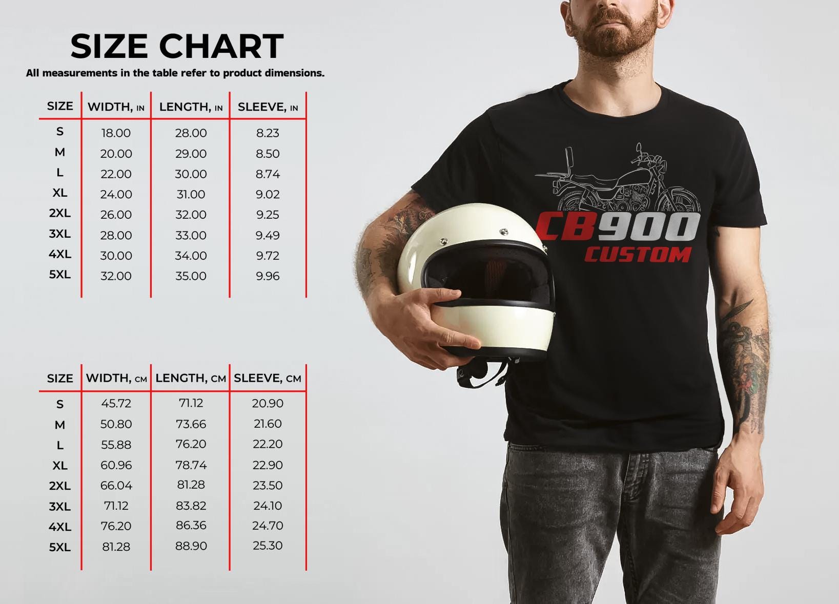 ‪‪❤︎‬ Op Honda CB900 geïnspireerd T-shirt - T-shirt motor - Etsy