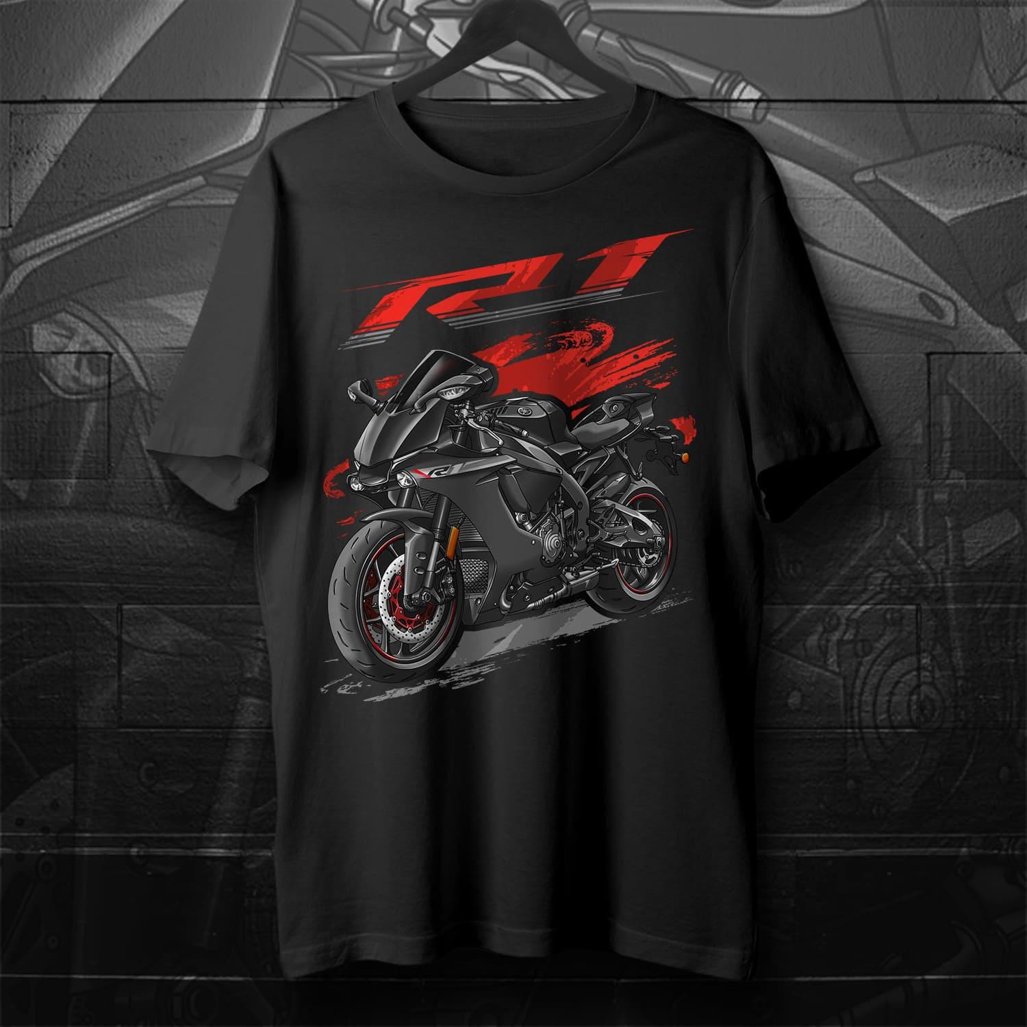 Tシャツ・カットソー HONDA MOTORCYCLE Racing Fire Blade Tshirt Black Honda CBR954RR FireBlade 2002-2003 - Motorcycle T-Shirt for