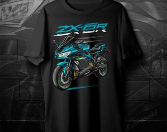 Kawasaki ZX-6R 2021-23 T-shirt - Motorcycle Tee Shirt for