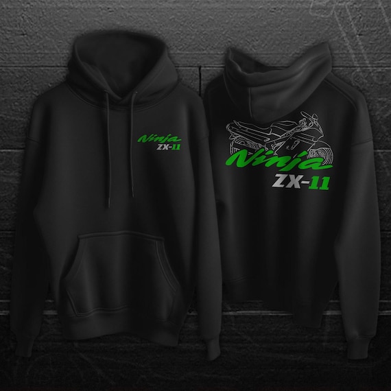 momentel フーディー Kawasaki Ninja ZX-11 Inspired Hoodie - Motorcycle Sweatshirt