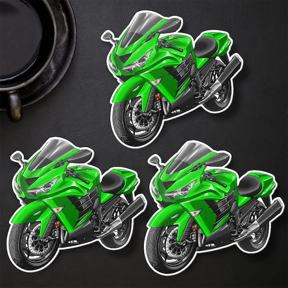 Kawasaki Ninja ZX-14R 2012-13 Stickers - Set of 3 Motorcycle