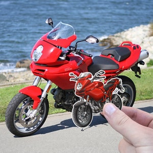 Ducati Multistrada 1000DS Aufkleber - 3er Set Motorrad Aufkleber für ADV Rider