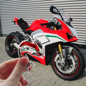 Ducati Panigale V4 2018-20 - Set mit 3 Motorrad-Aufklebern für Fahrer