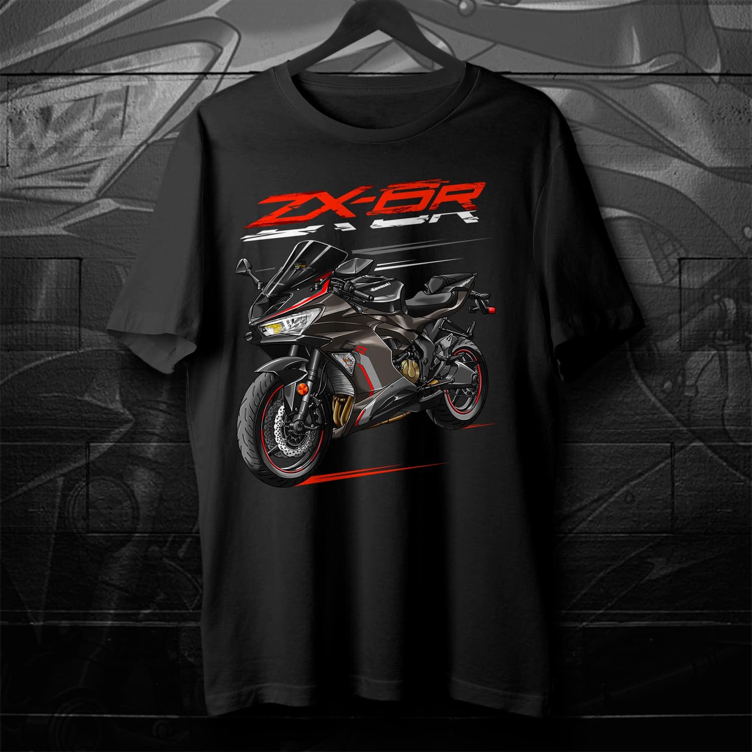 Kawasaki ZX-6R 2021-23 T-shirt - Motorcycle Tee Shirt for