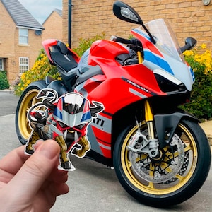Ducati Panigale V4 Stickers - Set of 3 Motorcycle Decals for Riders