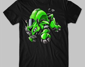 Kawasaki Ninja ZX-10R Inspired T-shirt - Motorcycle Tee Shirt for