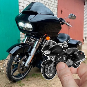 Harley Road Glide FLTRX Stickers - Set of 3 Motorcycle Decals for Bikers