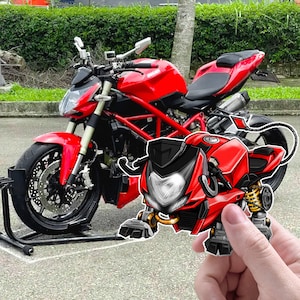 Ducati Streetfighter Stickers - Set of 3 Motorcycle Decals for Riders