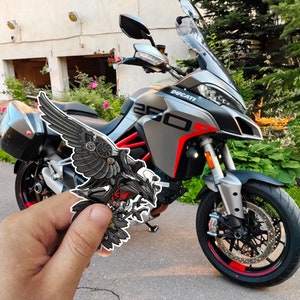 Ducati Multistrada 1260 Aufkleber - 3er Set Motorrad Aufkleber für ADV Rider