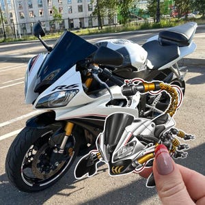 Yamaha YZF-R6 2008-09 Inspired Stickers - Set of 3 Motorcycle Decals