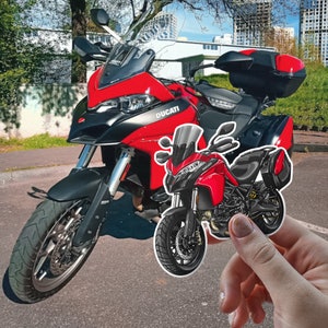Ducati Multistrada 950 Aufkleber - 3er Set Motorrad Aufkleber für ADV Rider