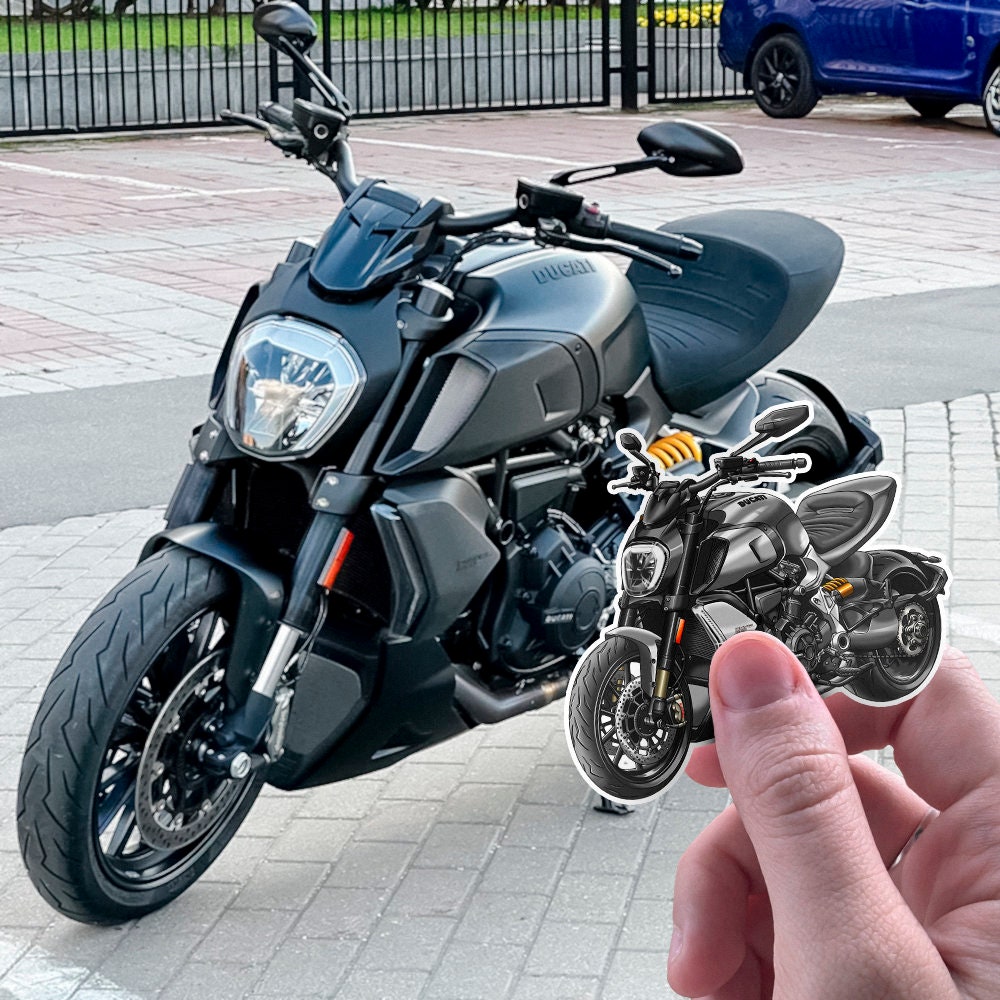 Ducati Diavel 1260 Stickers - Set of 3 Motorcycle Decals for