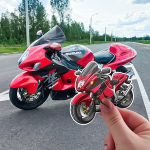 Suzuki Hayabusa 1999-2000 Inspired Stickers - Set of 3 Motorcycle Decals