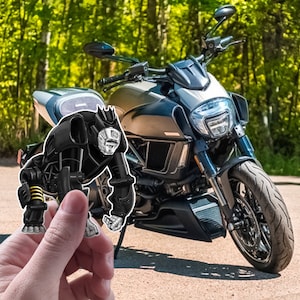 Ducati Diavel 1200 Stickers - Set of 3 Motorcycle Decals for Riders
