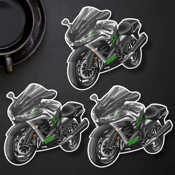 Kawasaki Ninja ZX-14R 2022-24 Stickers - Set of 3 Motorcycle Kawasaki Ninja ZX-14R 2022-24 Stickers - Set of 3 Motorcycle