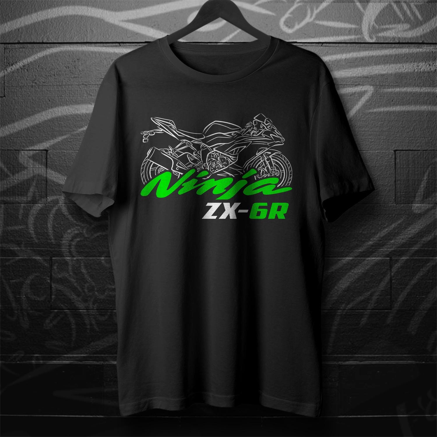 on Tシャツ カワサキ Ninja ZX-14R 2022-24 Tシャツ - ライダー向けバイクT