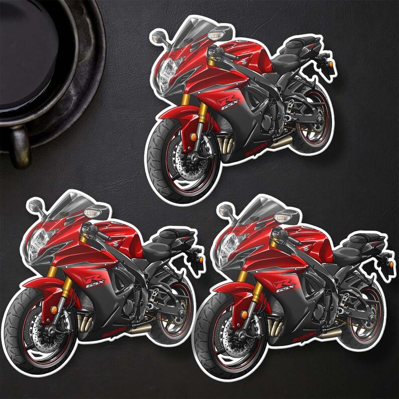Suzuki GSX-R750 2011-14 Inspired Stickers - Set of 3 Motorcycle Decals ...